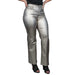 Silver Coated Wide Leg Pants WOMEN - Clothing - Pants & Leggings Molly Bracken