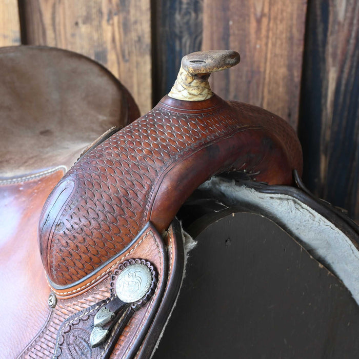 16" USED SADDLESMITH BOB LOOMIS REINING SADDLE