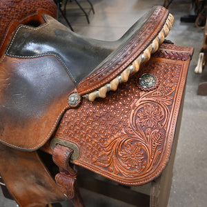 13.5" USED CHARMAYNE JAMES CACTUS BARREL SADDLE Saddles CACTUS SADDLERY   