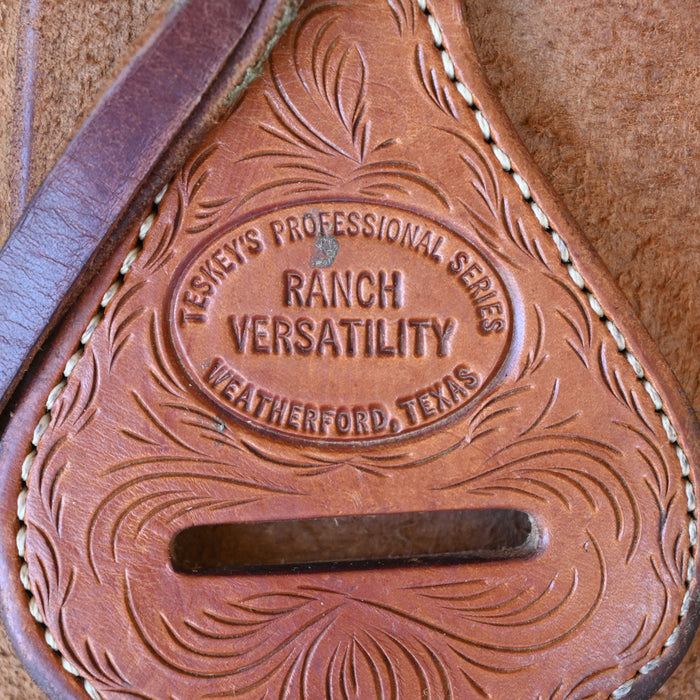 15.5" USED TESKEY'S RANCH VERSATILITY SADDLE Saddles - Used Teskey's Saddlery