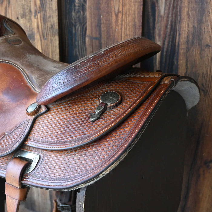 16" USED SADDLESMITH BOB LOOMIS REINING SADDLE