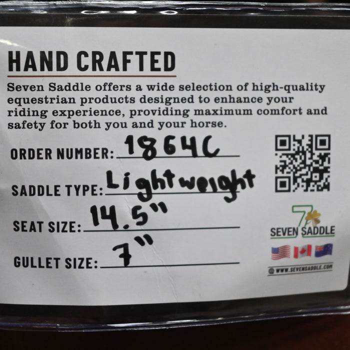 14.5" SEVEN LIGHTWEIGHT BARREL SADDLE Saddles - New Seven Saddle