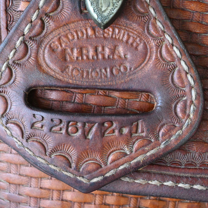 16" USED SADDLESMITH BOB LOOMIS REINING SADDLE