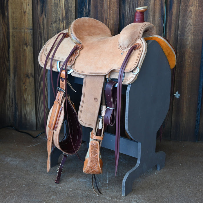 14.5" PATRICK SMITH TEAM ROPING SADDLE