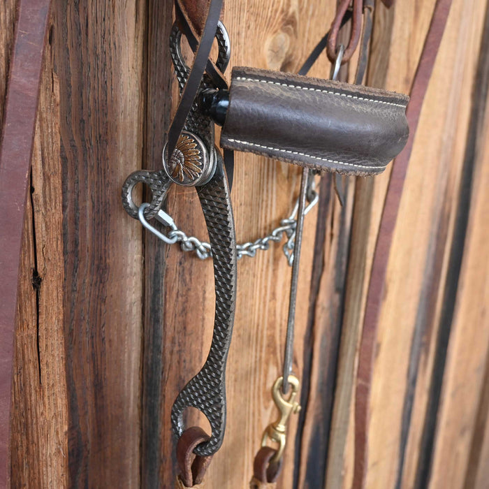 Niesus Hackamore Bridle Rig w/Scribner Headstall Buckle Tack - Rigs niesus