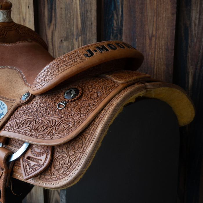 14.5" USED TESKEY'S CALF ROPING SADDLE Saddles - Used Teskey's Saddlery