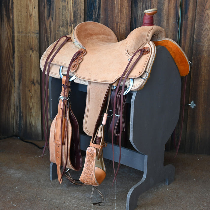 14.5" PATRICK SMITH TEAM ROPING SADDLE