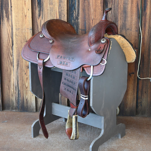 17" USED TESKEY'S CUTTING SADDLE Saddles - Used Teskey's Saddlery