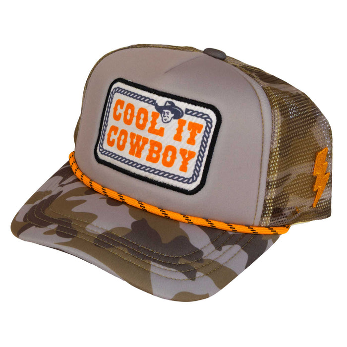 Tiny Whales Youth Boy's Cool It Cowboy Trucker Hat