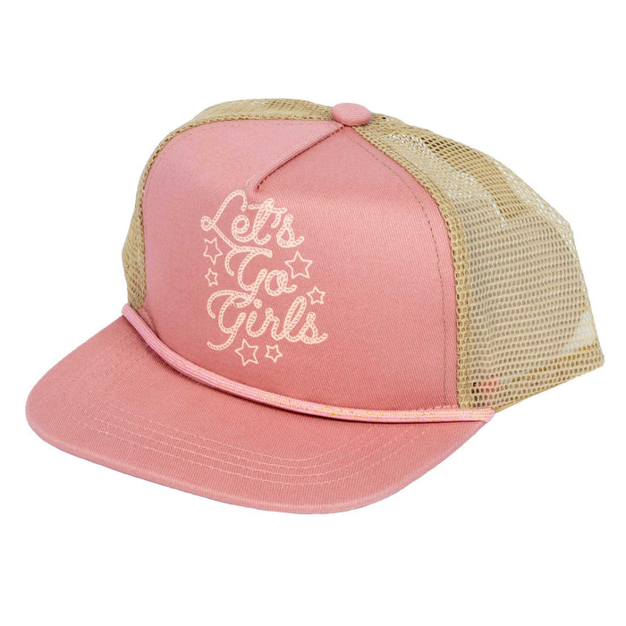 Tiny Whales Youth Girl's Let's Go Girls Trucker Hat