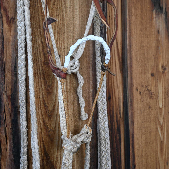 Loping Hackamore w/Leather Browband