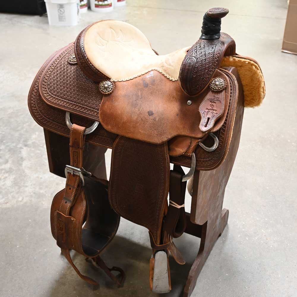 14" USED TYLER ROPING SADDLE Saddles Tyler Saddlery   