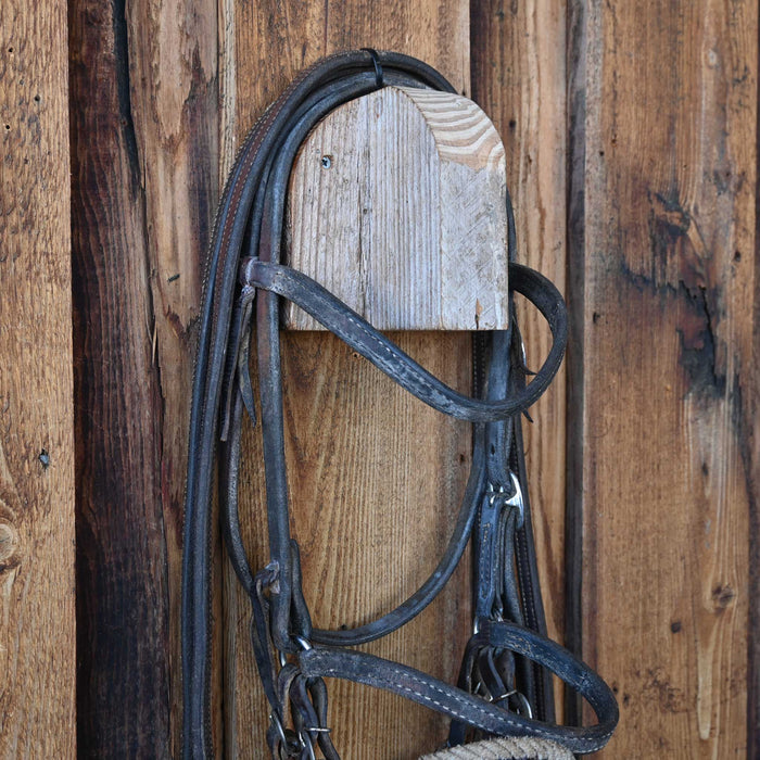 Quick Stop Hackamore w/Leather Browband