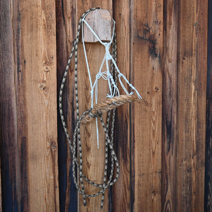 Loping Hackamore w/Adjustable Crowsfoot Headstall