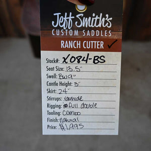 13.5" USED JEFF SMITH COWBOY COLLECTION ROPING SADDLE Saddles Jeff Smith   