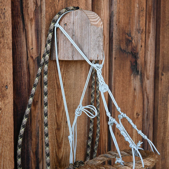 Loping Hackamore w/Adjustable Crowsfoot Headstall