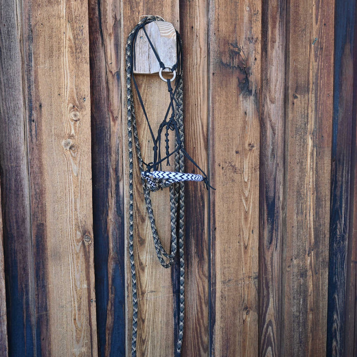 Loping Hackamore w/Adjustable Crowsfoot Headstall