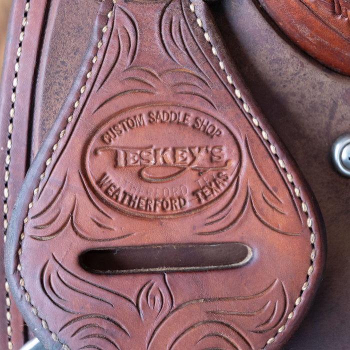 15.5" USED TESKEY'S ALL AROUND SADDLE Saddles - Used Teskey's Saddlery