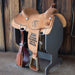 15.5" USED SLONE SILVER SERIES STEER WRESTLING SADDLE Saddles - Used Slone Saddles
