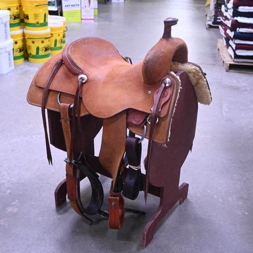 16.5" USED TESKEY'S PRO CUTTER RANCH CUTTER SADDLE Saddles - Used Teskey's Saddlery