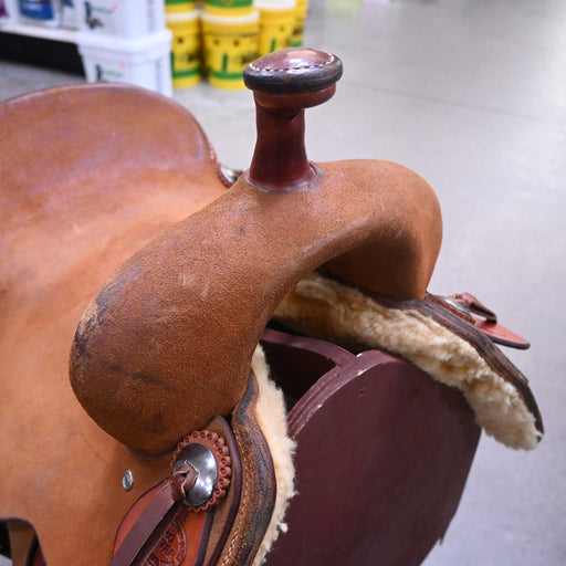 16.5" USED TESKEY'S PRO CUTTER RANCH CUTTER SADDLE Saddles - Used Teskey's Saddlery