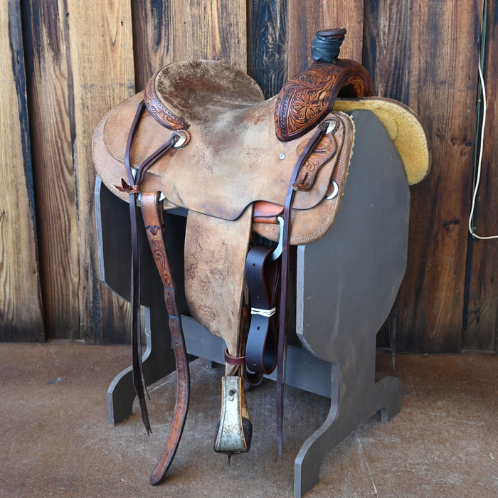 14" USED TRENT WARD RANCH SADDLE Saddles - Used Trent Ward