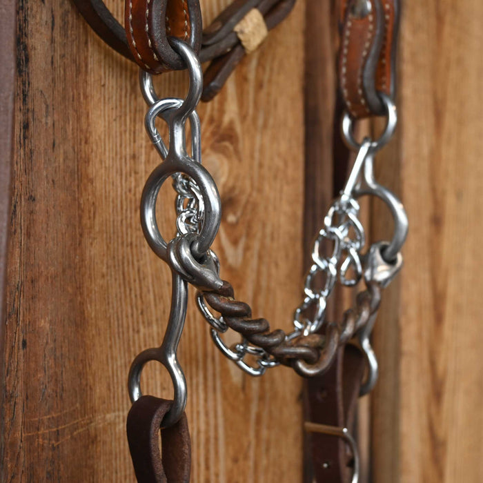 Twisted Wire Snaffle Gag Bridle Rig w/Browband Headstall Tack - Rigs misc