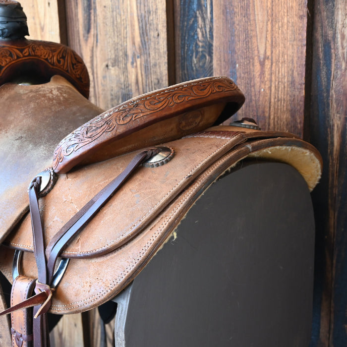14" USED TRENT WARD RANCH SADDLE Saddles - Used Trent Ward