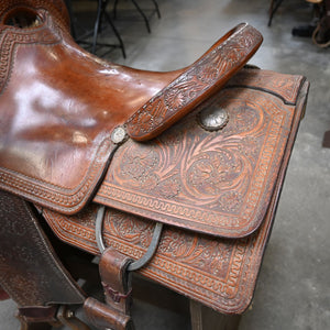 16.5" USED MARTY BYRD CUTTING SADDLE Saddles Marty Byrd   