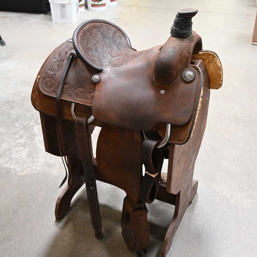 13.5" USED RELENTLESS ROPING SADDLE Saddles RELENTLESS   