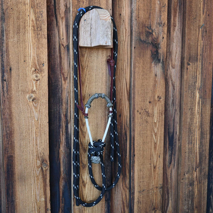 Massie Western Creations Loping Hackamore w/Leather Hanger