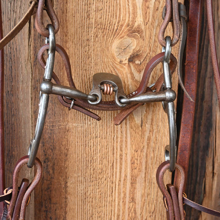 Kerry Kelley Silver Mounted 50 Floating Spoon Bridle Rig w/Single Ear Headstall Tack - Rigs Kerry Kelley