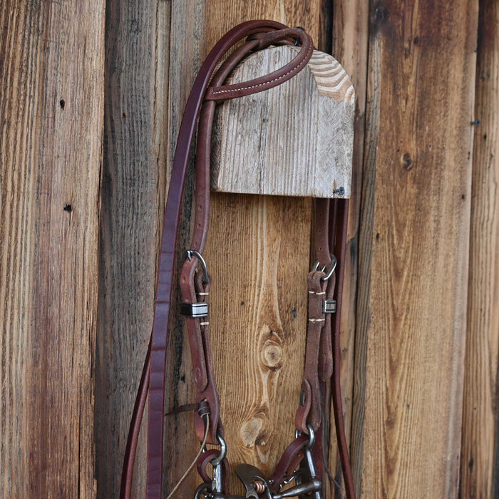 Kerry Kelley Silver Mounted 50 Floating Spoon Bridle Rig w/Single Ear Headstall Tack - Rigs Kerry Kelley