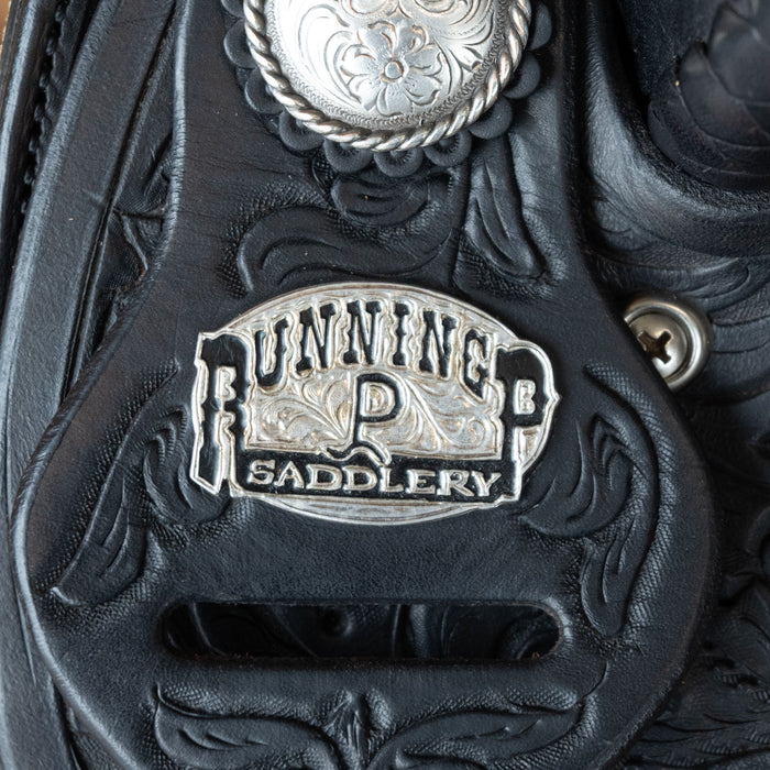 15" USED RUNNING P TEAM ROPING SADDLE Saddles - Used Running P Saddlery