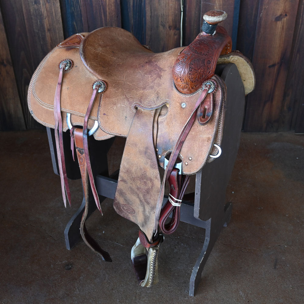 14.5" USED TRENT WARD PLATINUM RANCH SADDLE