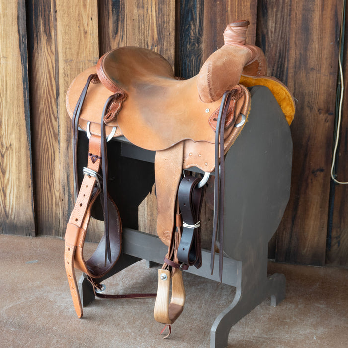 16" USED AUSTIN VALIMONT RANCH SADDLE Saddles - Used Austin Valimont