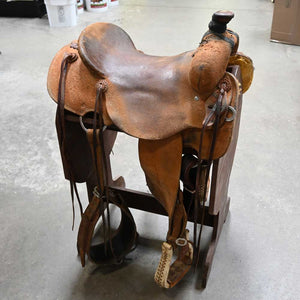 16" USED TESKEY'S STRIP DOWN RANCH SADDLE