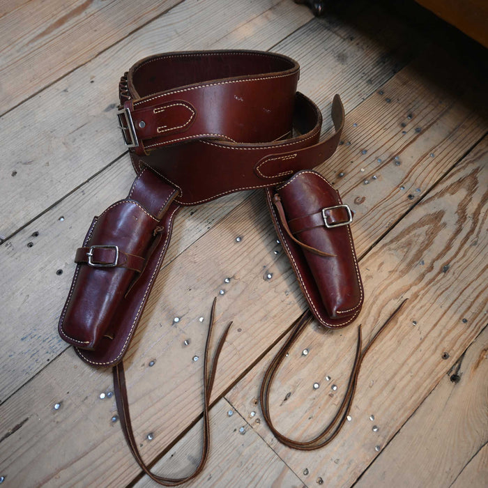 Vintage George Lawrence Co. Portland Oregon Holster & Ammo loop made to fit .41 mag blackhawkBelt Collectibles George Lawrence