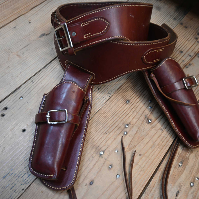 Vintage George Lawrence Co. Portland Oregon Holster & Ammo loop made to fit .41 mag blackhawkBelt Collectibles George Lawrence