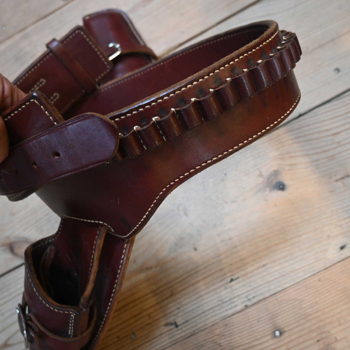 Vintage George Lawrence Co. Portland Oregon Holster & Ammo loop made to fit .41 mag blackhawkBelt Collectibles George Lawrence