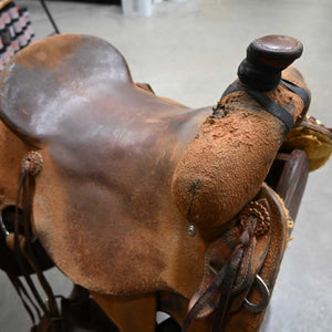 16" USED TESKEY'S STRIP DOWN RANCH SADDLE