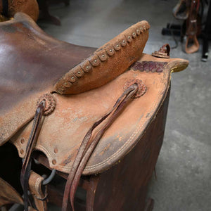 16" USED TESKEY'S STRIP DOWN RANCH SADDLE