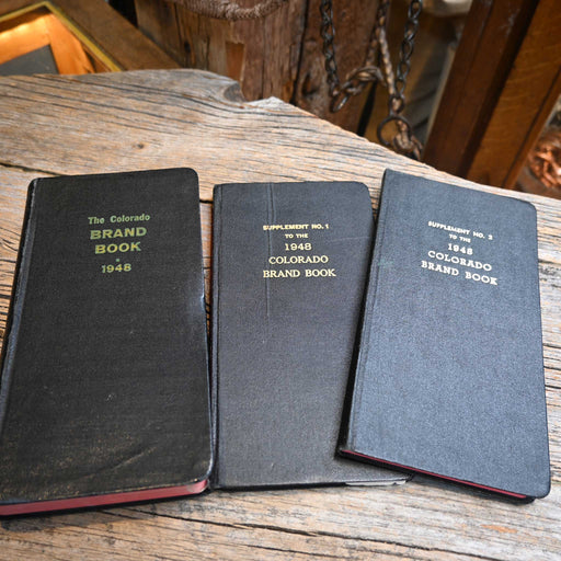 Vintage 1948 Colorado Brand Book + two Supplement Books No. 1 and No. 2 Collectibles Vintage
