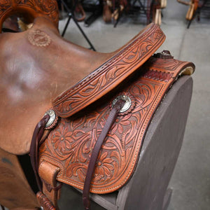 14" USED JEFF SMITH MARY WALKER BARREL SADDLE