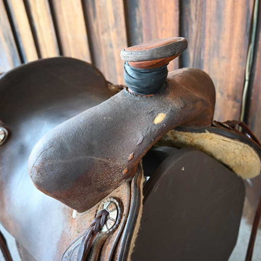 16" USED JEFF SMITH COWBOY SADDLE Saddles - Used Jeff Smith