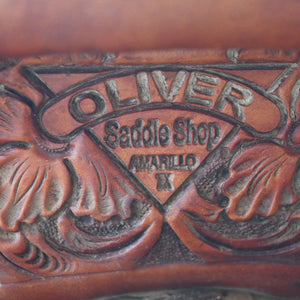 15.5" USED OLIVER RANCH SADDLE Saddles Oliver   