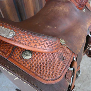 17" USED VINTON CUTTING SADDLE Saddles Vinton Saddlery   