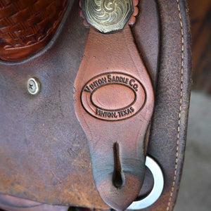 17" USED VINTON CUTTING SADDLE Saddles Vinton Saddlery   