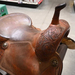 15" USED TAD SANDERS CUTTING SADDLE Saddles Tad Sanders   