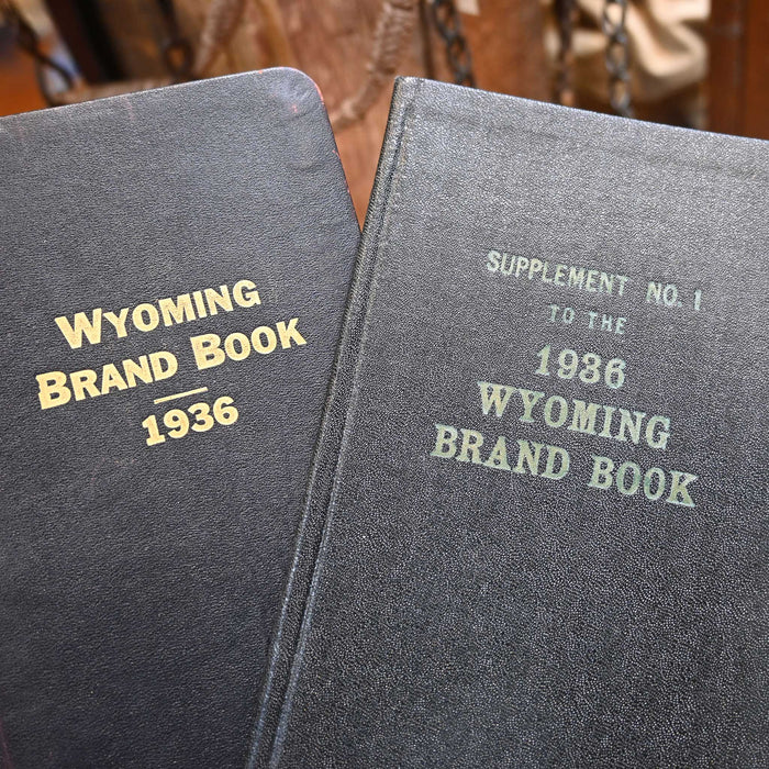 Vintage 1936 Wyoming Brand Book + One Supplement Book Collectibles Vintage
